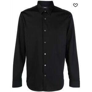 Theory Black Classic Dress Shirt